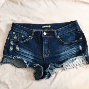Destroyed Denim Shorts